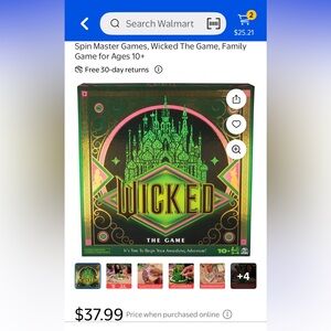 Spin Master Wicked The Game - Vibrant Green and Gold